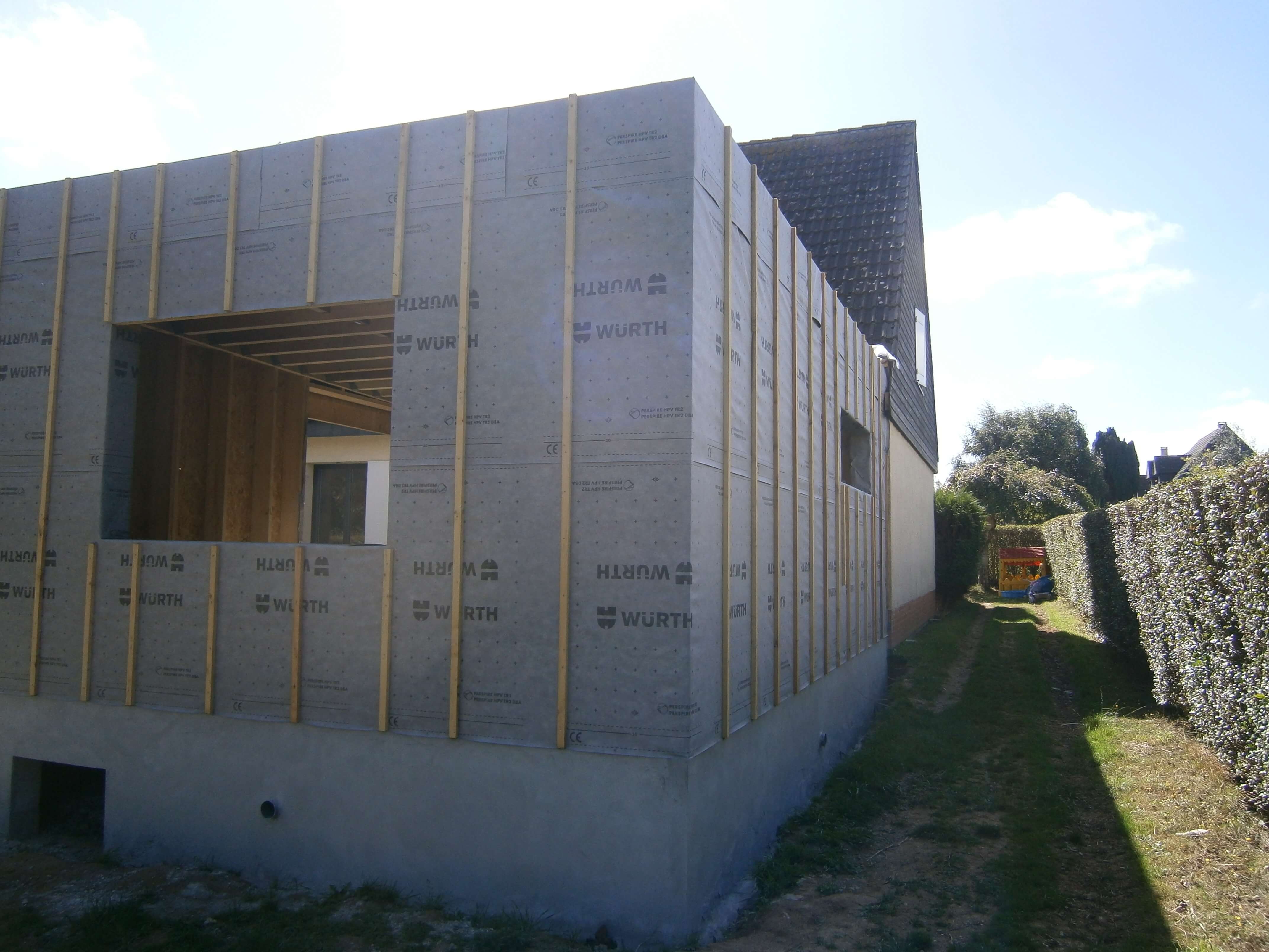 Chantier : Extension et isolation extérieure