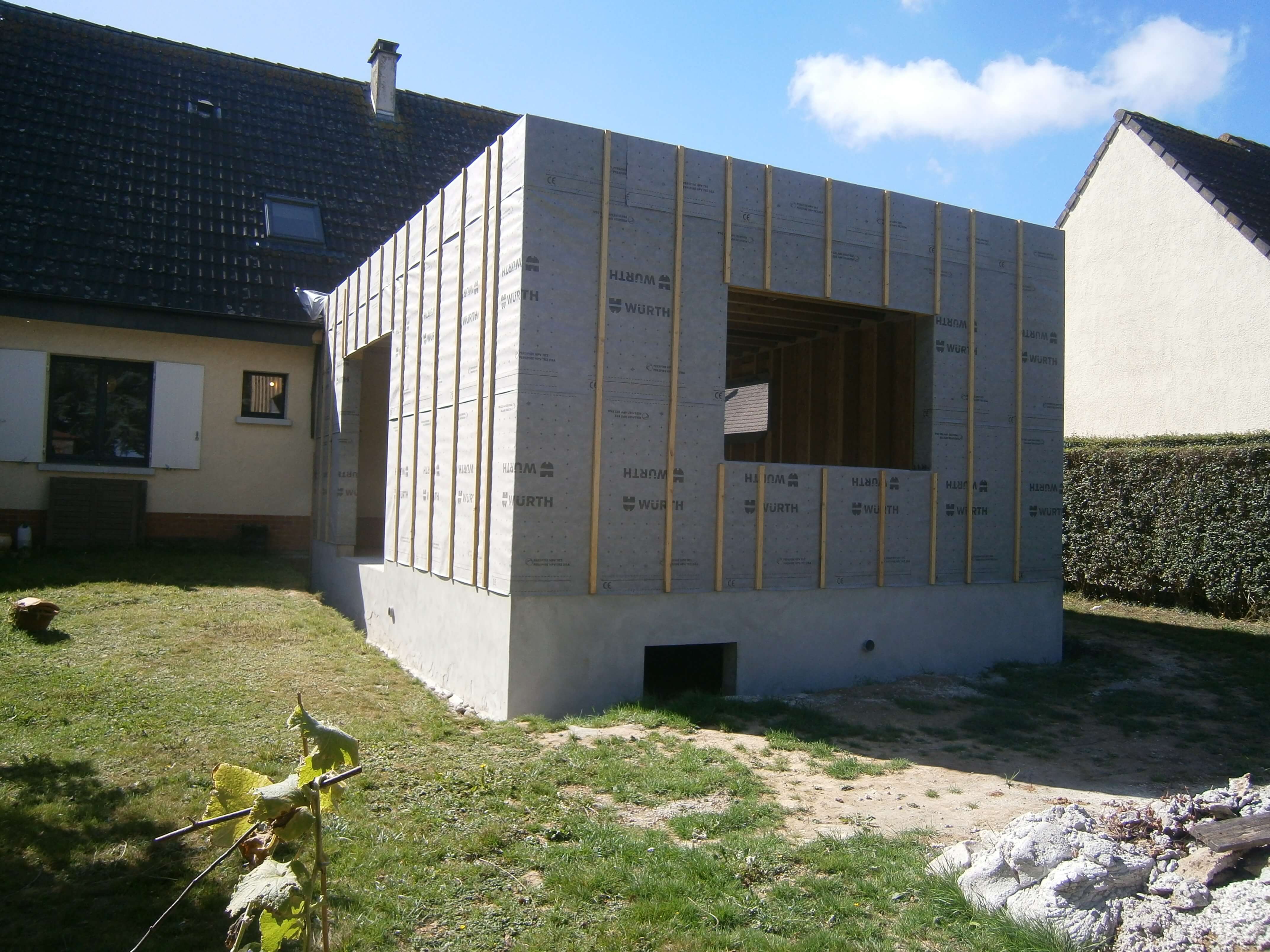 Chantier : Extension et isolation extérieure