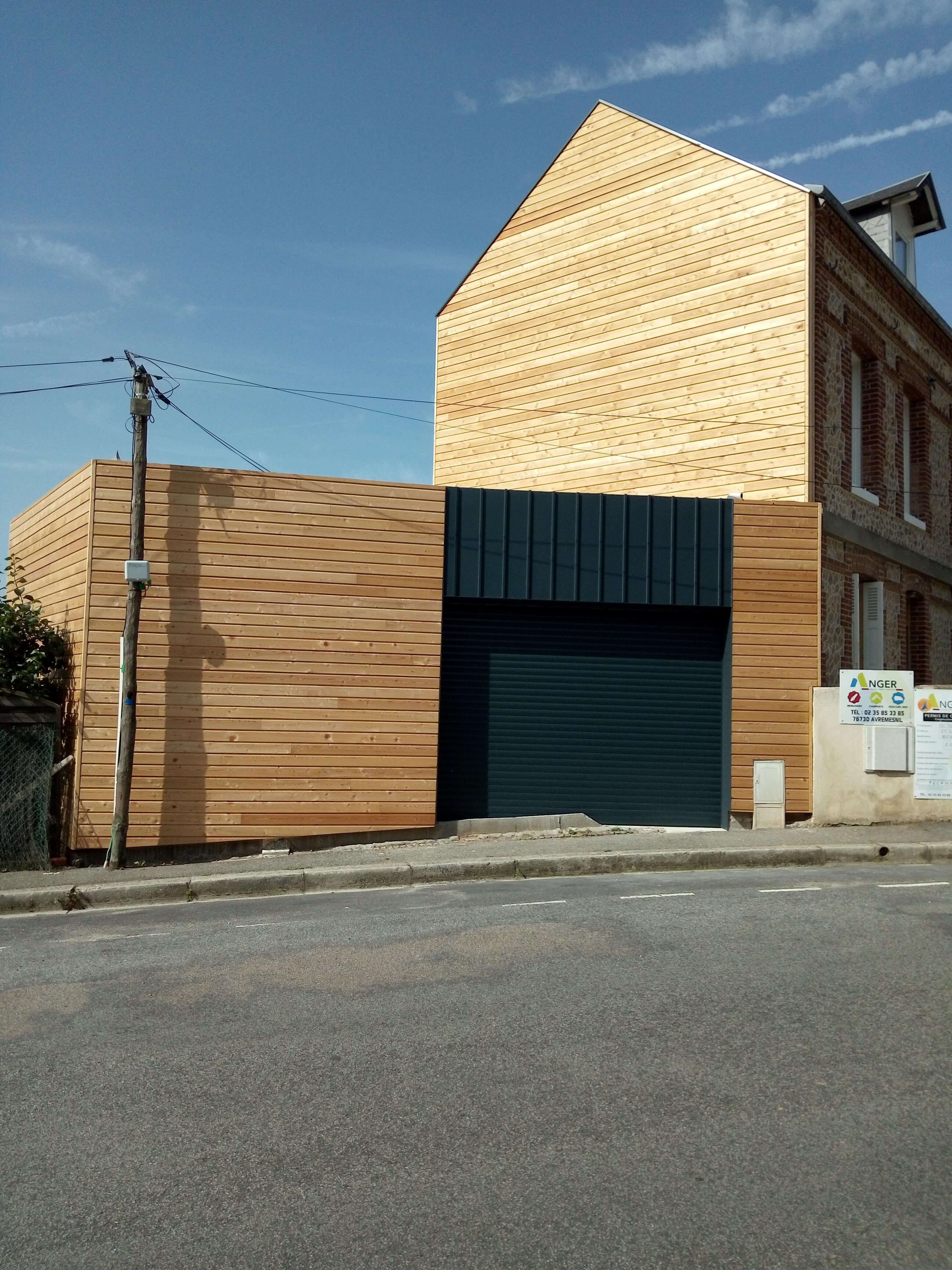 Chantier : Extension habitation ossature bois R+1